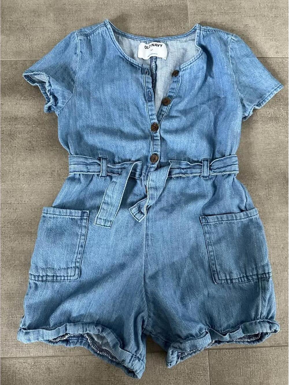 5t • Old Navy Girls' Denim Romper